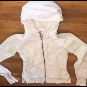 Lululemon Cream Scuba Hoodie Sweatshirt